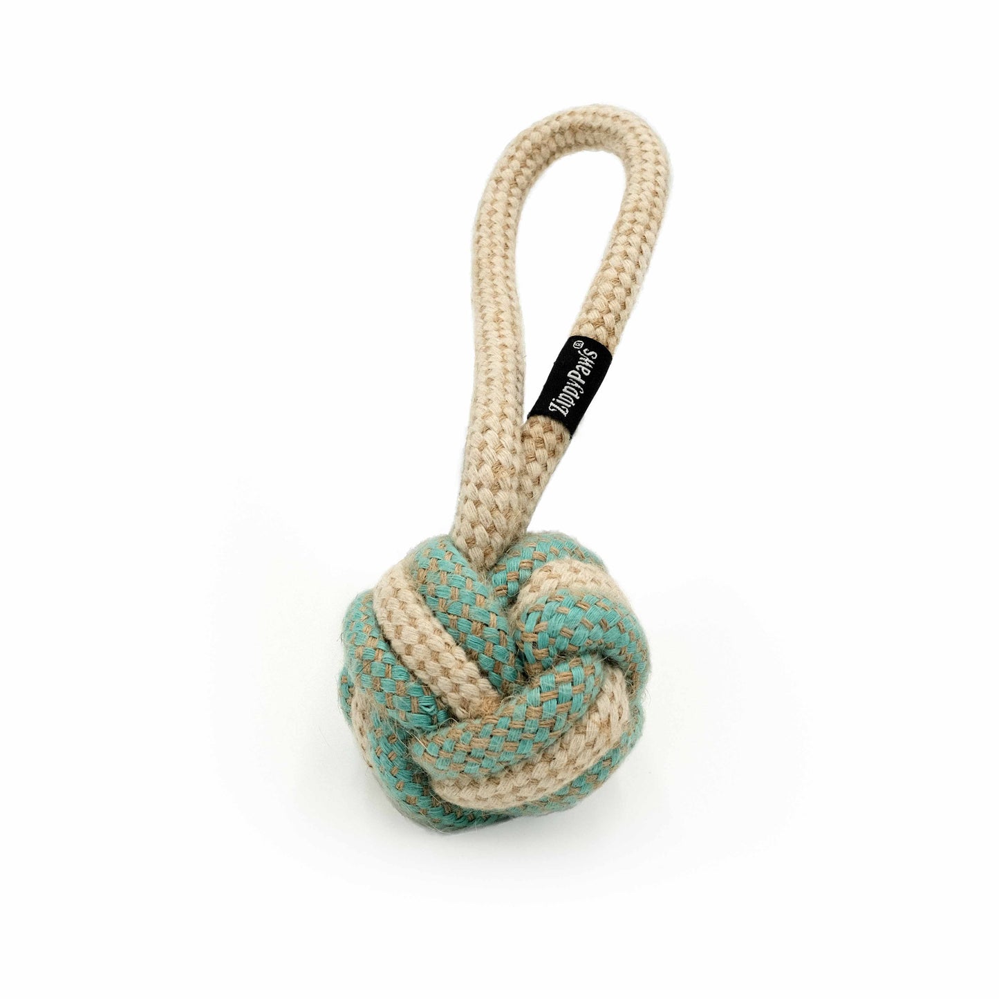 ecoZippy Cotton and Jute Dog Toy Ball