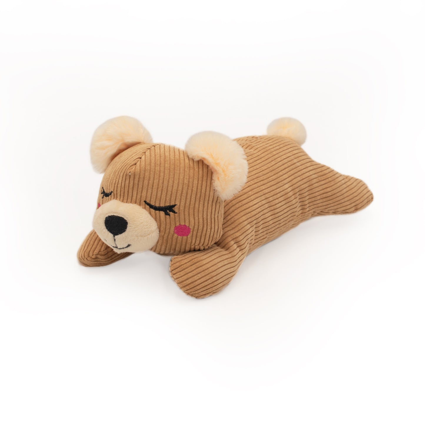 Snooziez Silent Squeaker Bear Toy