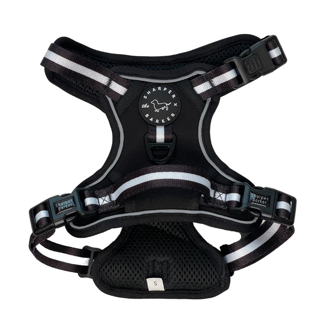 Reflective Dog Harness with Handle | Black, Pink, Lilac, Turquoise