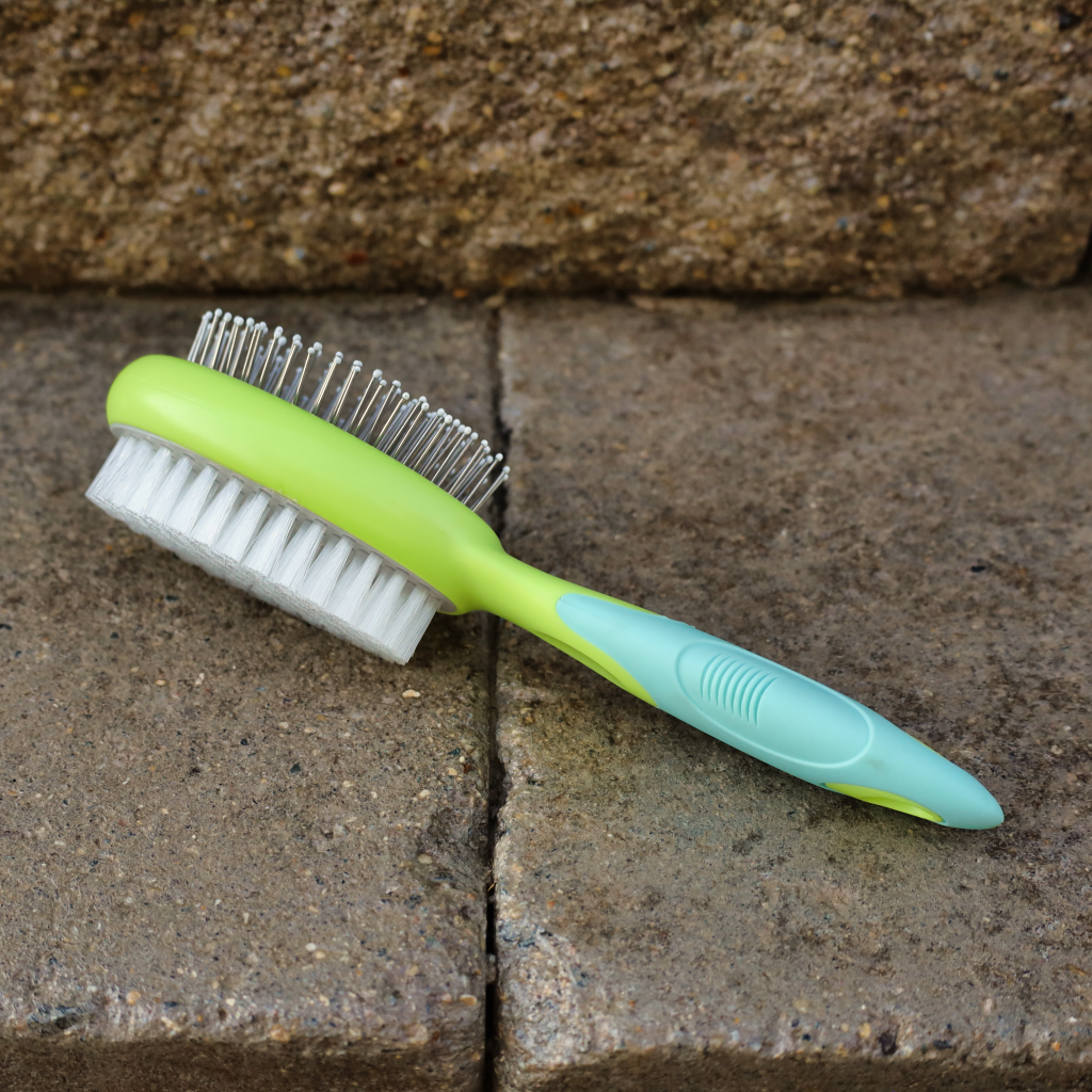 2 sided dog brush