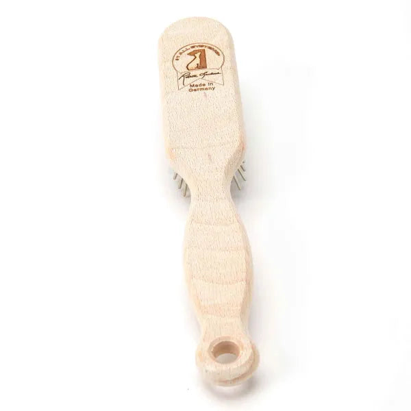 oblong wooden dog brush