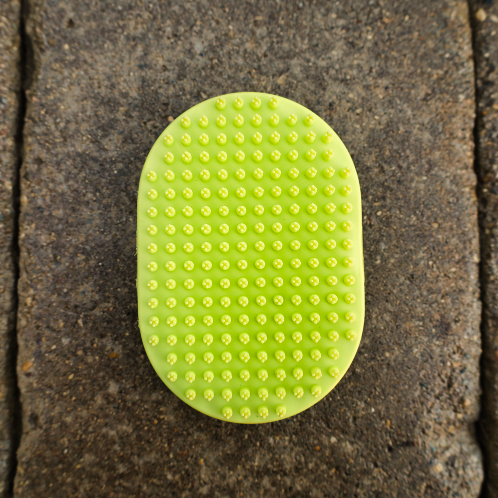 rubber curry brush