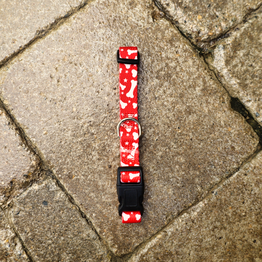 small red dog collars