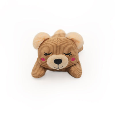 Snooziez Silent Squeaker Bear Toy