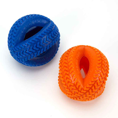 Double Tire Rubber Chew Toy - 2 Colors