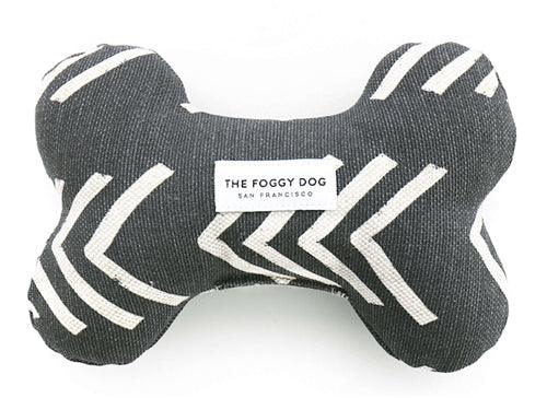 Modern Mud Cloth Dog Bone Squeaky Toy - Little Paws Unleashed