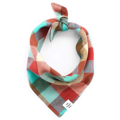 Blue & Red Flannel Bandana - Little Paws Unleashed