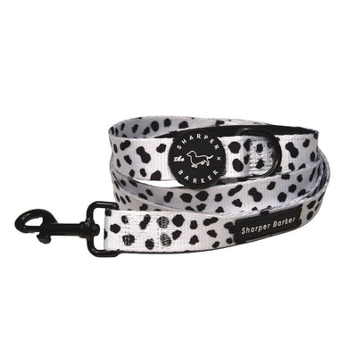 Comfort Handle White & Black Dalmatian Leash 5 Foot