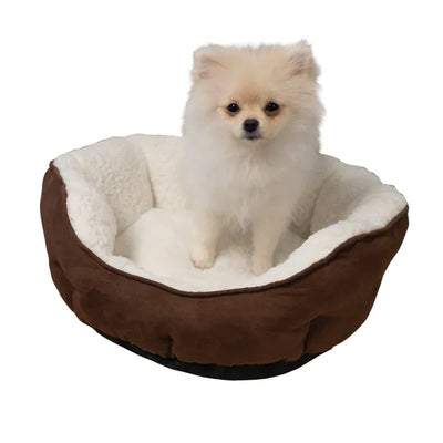 Brown Sherpa Dog Bed - 2 Sizes!