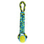 Paracord Rope Twisted Tugs With Tennis Ball Dog Toy