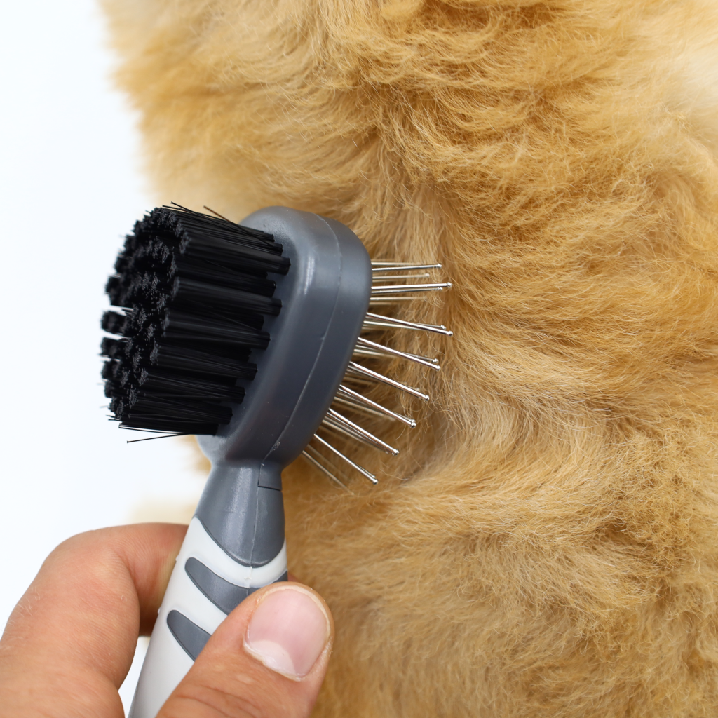 double sided brush for dogs