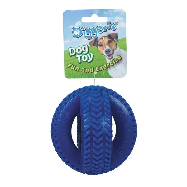 double tire dog chew toy for aggressive chewers