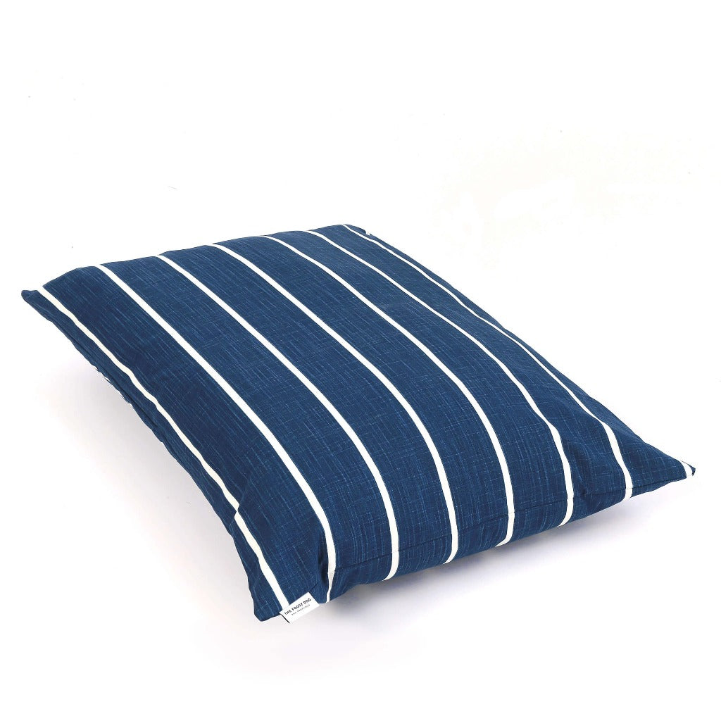 modern navy dog bed