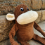 monkey dog toy