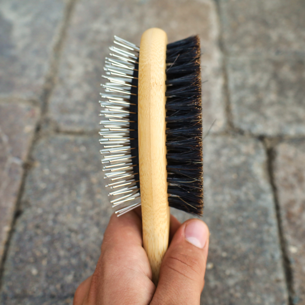 pin and bristle combo dog brush