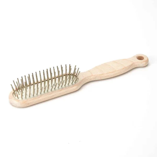 Soft Touch Wooden Pin Brush Thicker Coats