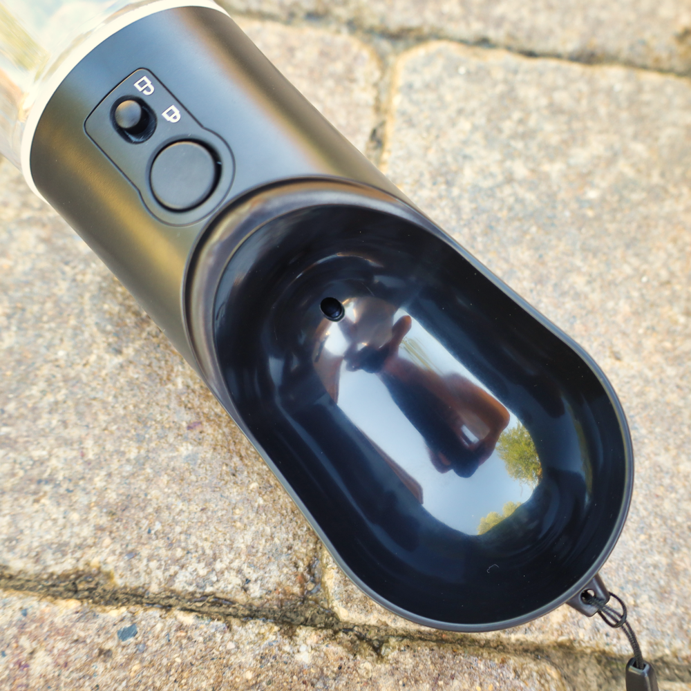 portable travel dog water bottle dispenser