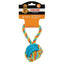 Rope Ball Tug With TPR Rings Dog Toy