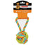 Rope Ball Tug With TPR Rings Dog Toy