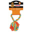 Rope Ball Tug With TPR Rings Dog Toy