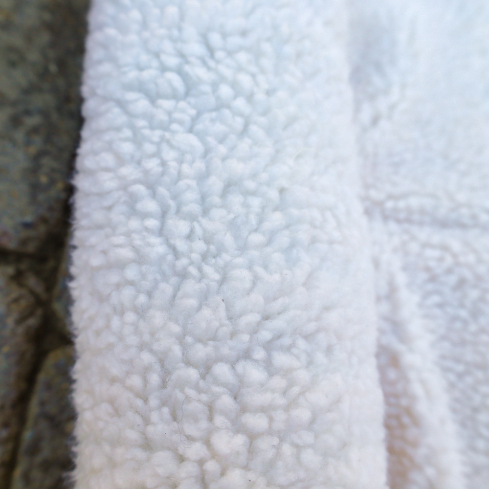 white dog bed