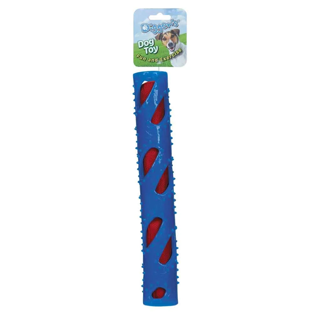 Crinkle Stuff Stick Rubber Dog Toy